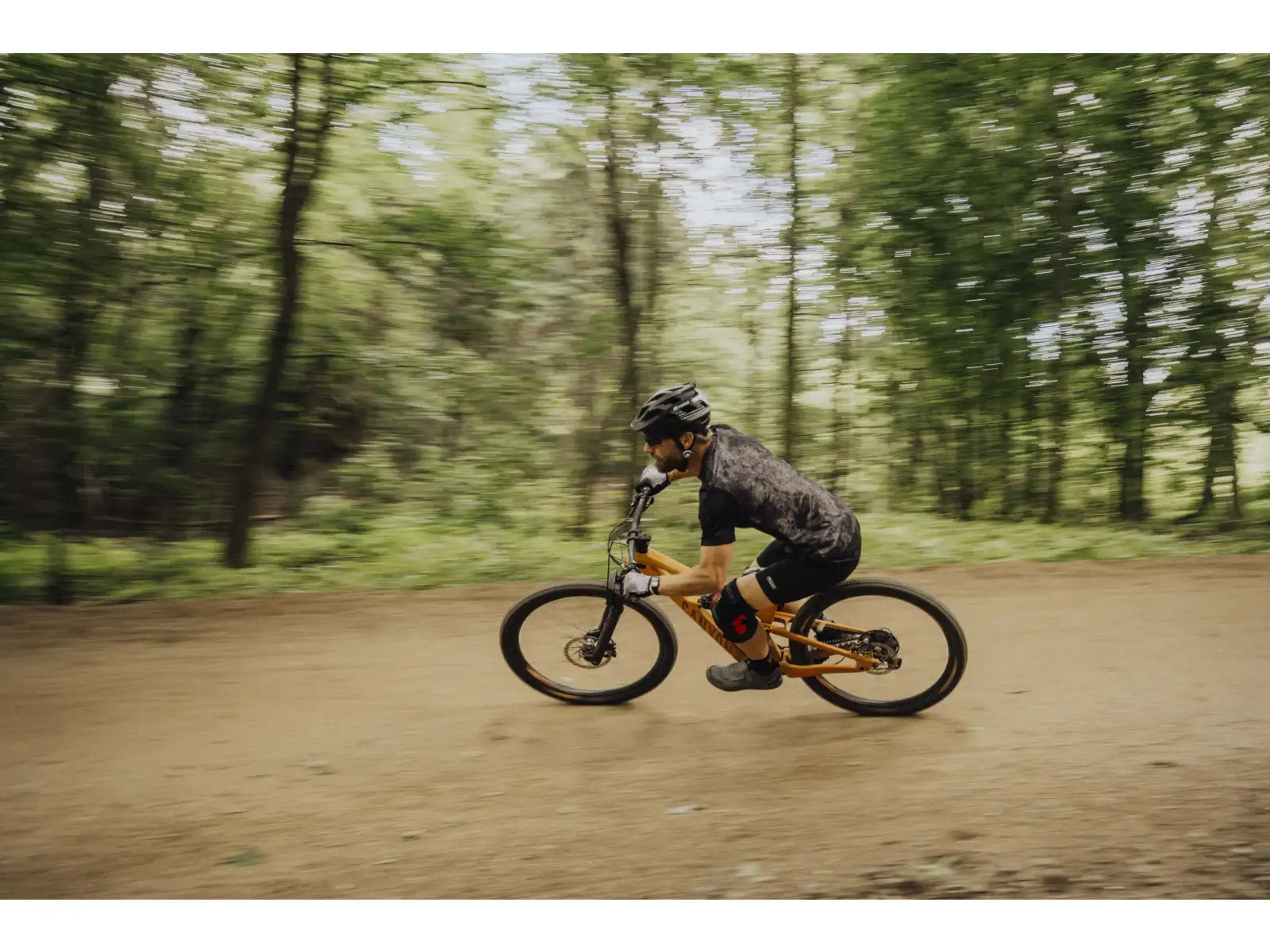 Force MTB Move Herren-Fahrradtrikot kurzarm schwarz