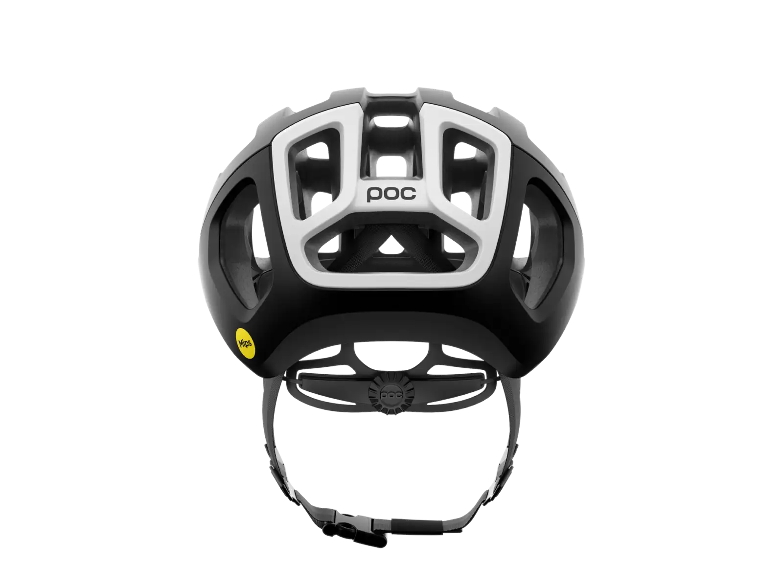 POC Ventral Air MIPS Rennradhelm Uranium Black Matt/Hydrogen White Matt