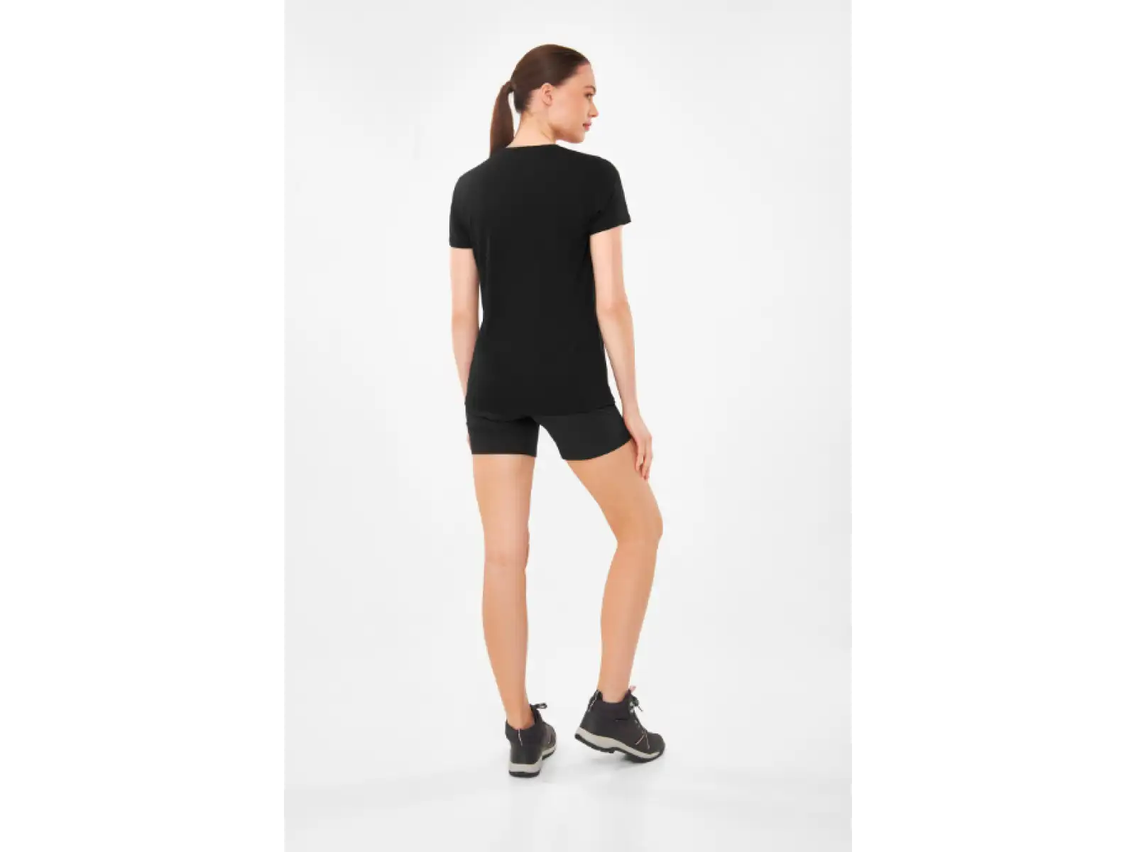 Viking Morain Damen T-Shirt Kurzarm Schwarz