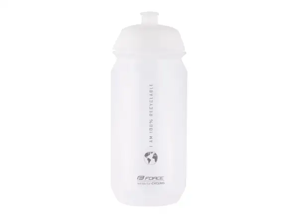 Force Bio Earth Fahrradflasche - 500 ml Transparent/Grau