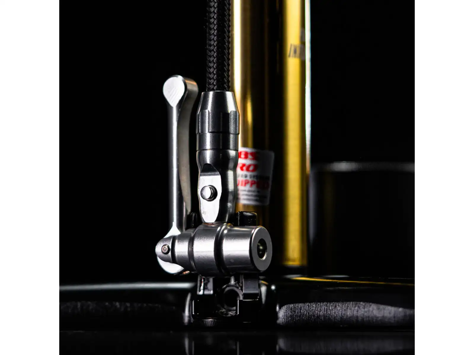 Lezyne 18K Digital Drive Werkstattpumpe GOLD/BLACK