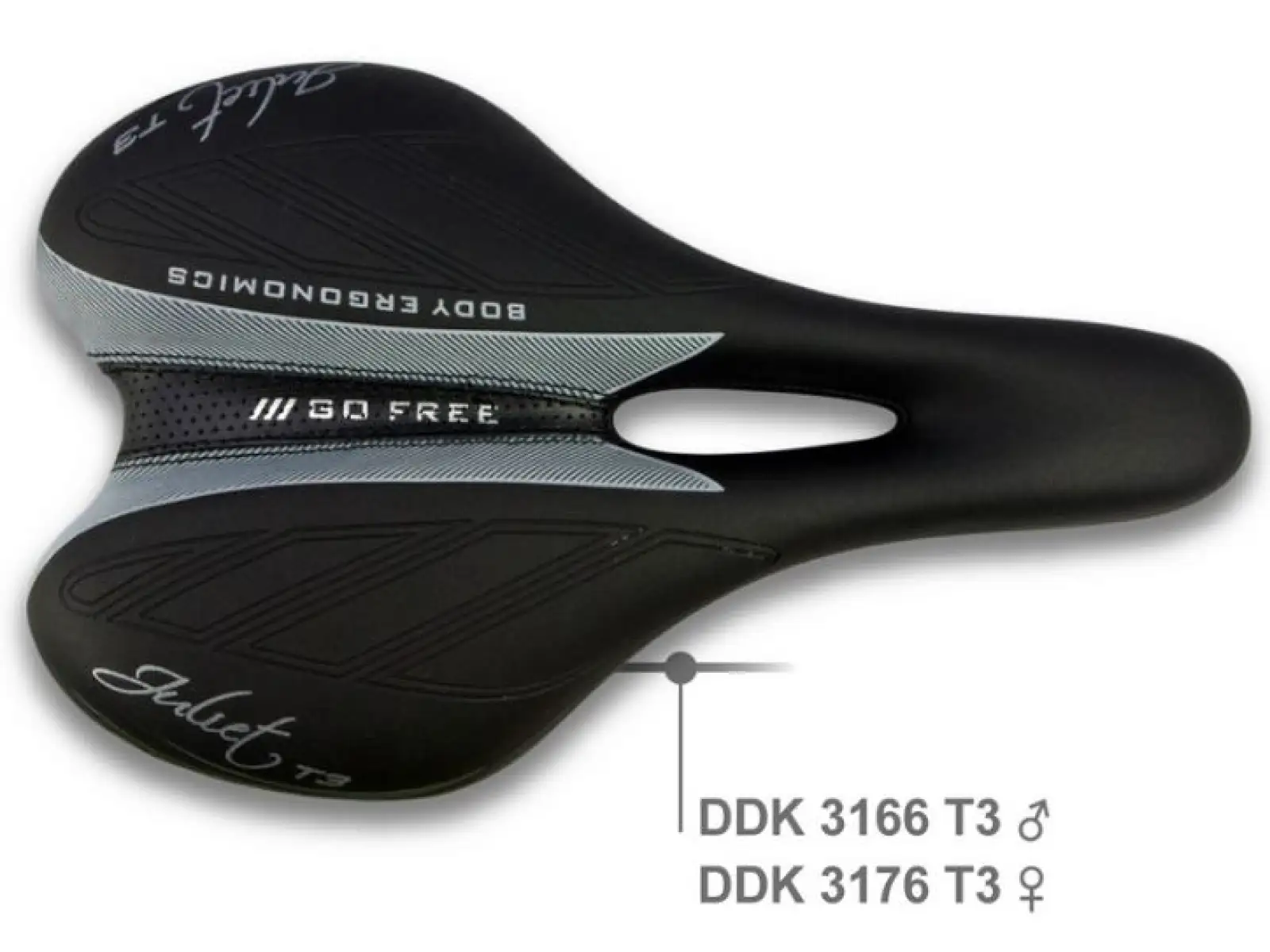 DDK GO Free Juliet T3 Damen Trekking Sattel schwarz