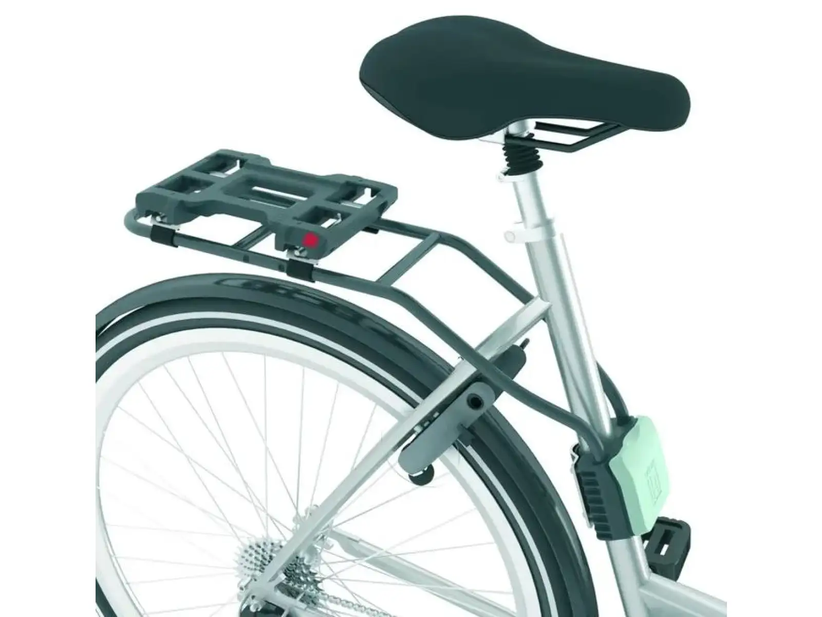 Urban Iki Junior Hinterradsitz mit Adapter für Gepäckträger Bincho Schwarz/Kurumi Braun