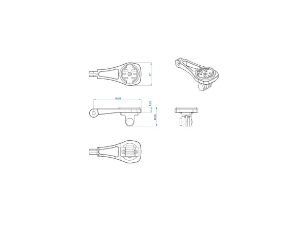 Ritchey Halterung Computer Mount Garmin/Bryton/Wahoo/Go Pro