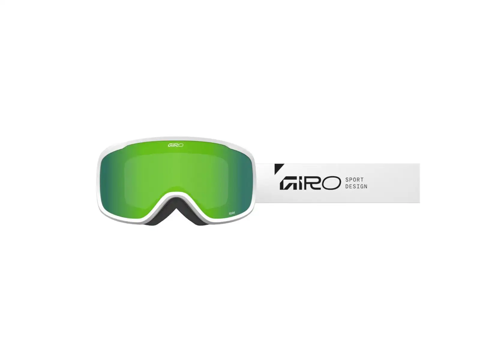 Giro Roam Skibrille weiß Stacked/Loden Green/Yellow (2 Gläser)