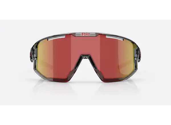 Bliz Fusion Sonnenbrille Transparent Dark Grey/Brow Red Multi