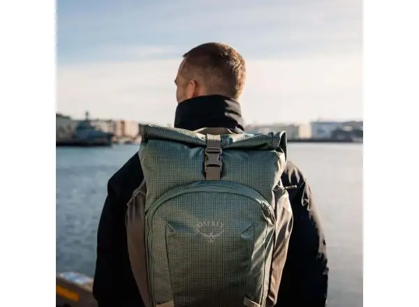 Osprey Transporter Roll Top Rucksack Raven Black