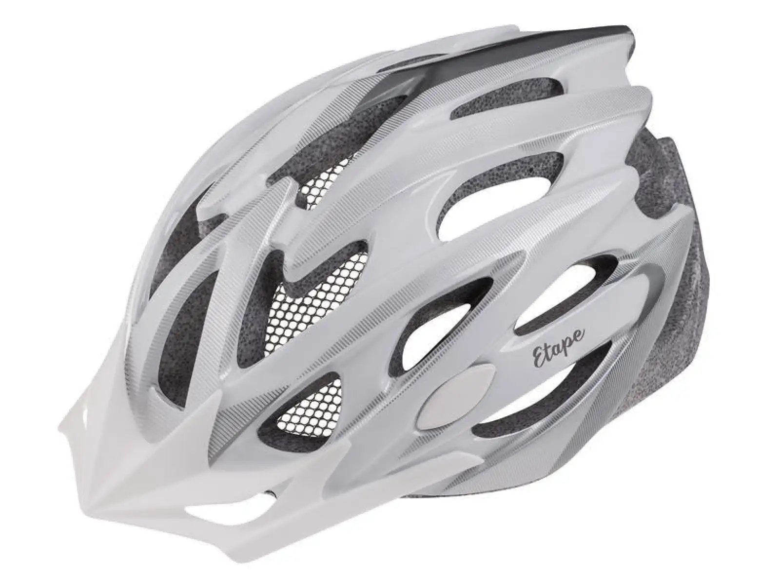 Etape Venus Damenfahrradhelm weiß/silber matt