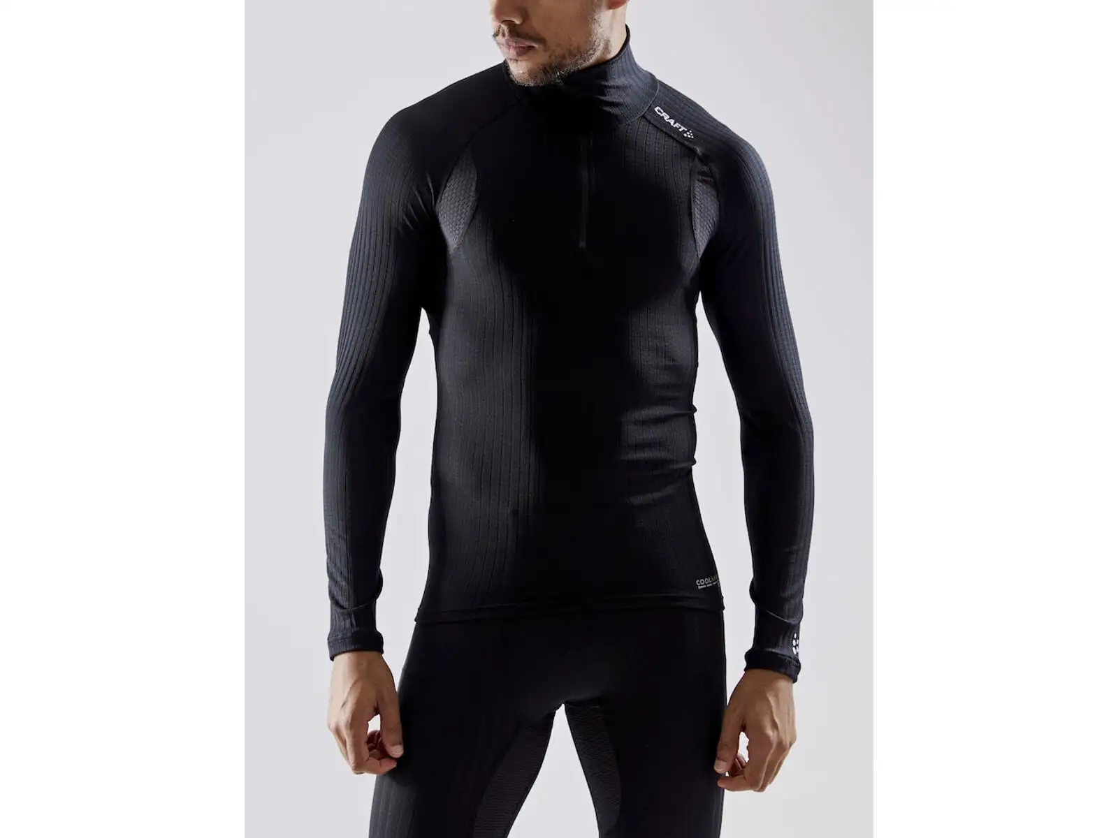 Craft Active Extreme X Zip Herren Langarmshirt Black