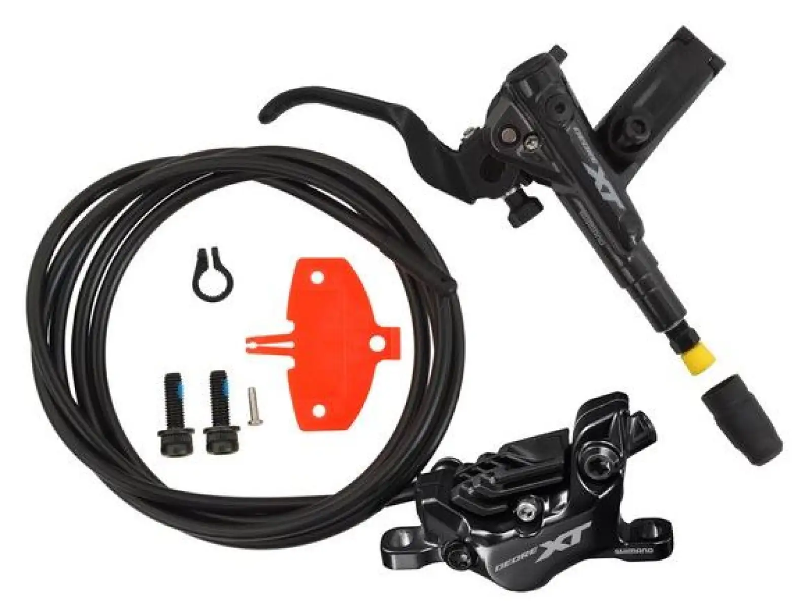 Shimano XT BR-M8120 Hintere Scheibenbremse - N04C Bremsbeläge mit Kühlrippen