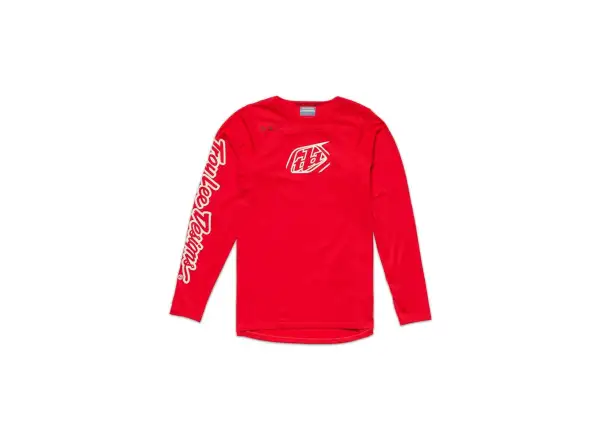 Troy Lee Designs Skyline Chill Iconic Herren Langarmshirt Fiery Red