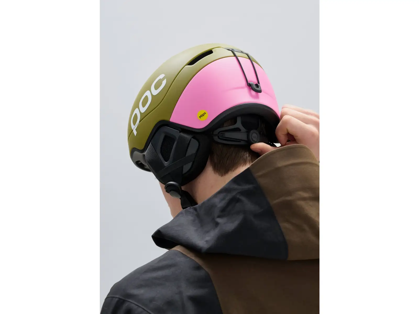 POC Obex Contour Skihelm Olivine Green Matt/Thulite Pink Matt