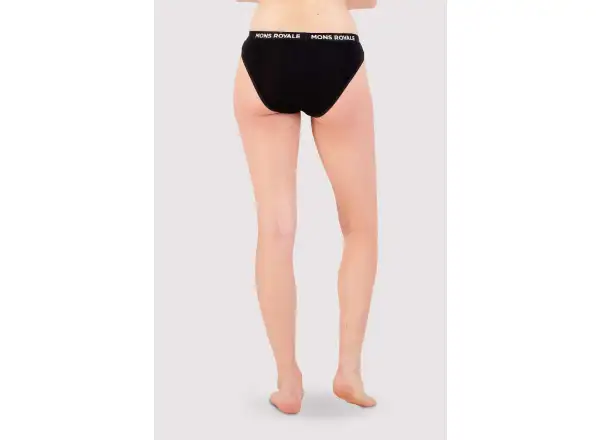Mons Royale Folo Brief 22 Damen Unterhose Schwarz