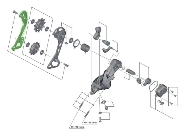 Shimano RD-M670/M675/M781/M786 SGS Innerer Schaltwerkskäfig