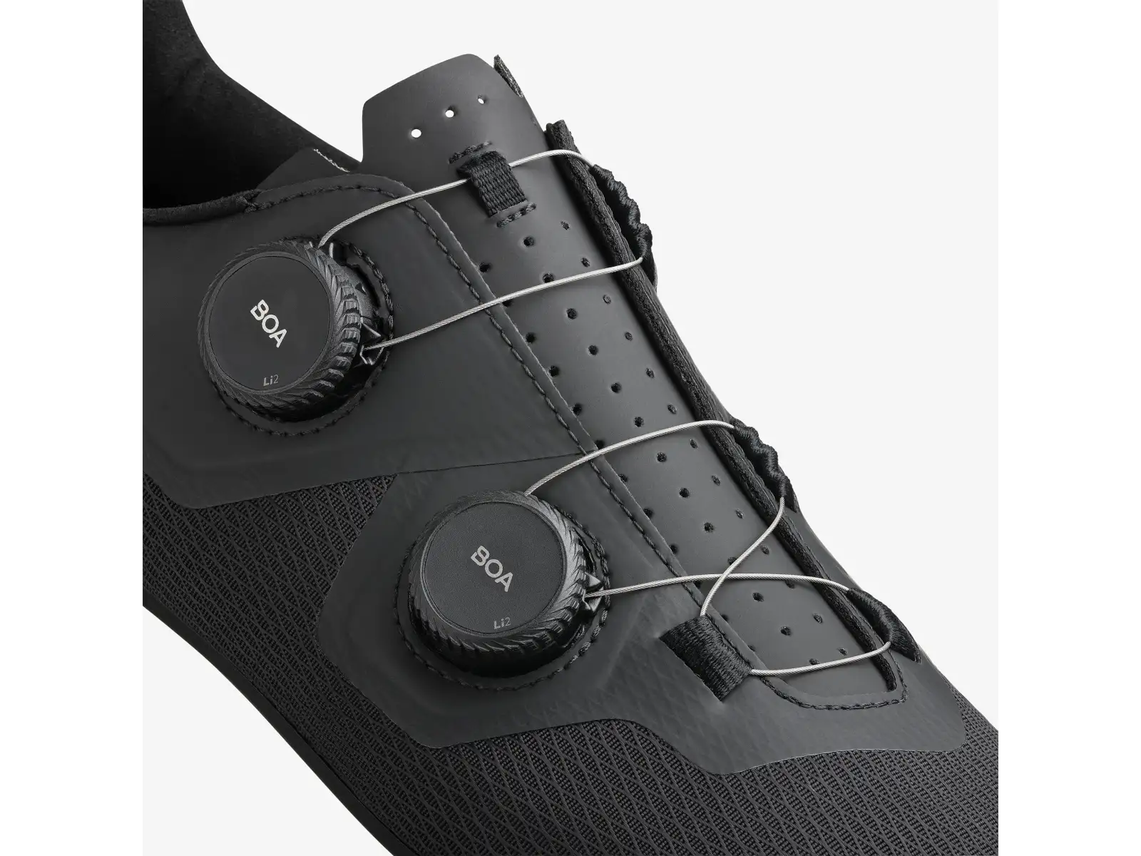 Fizik Tempo Lyra Rennradschuhe Coal Black/Black