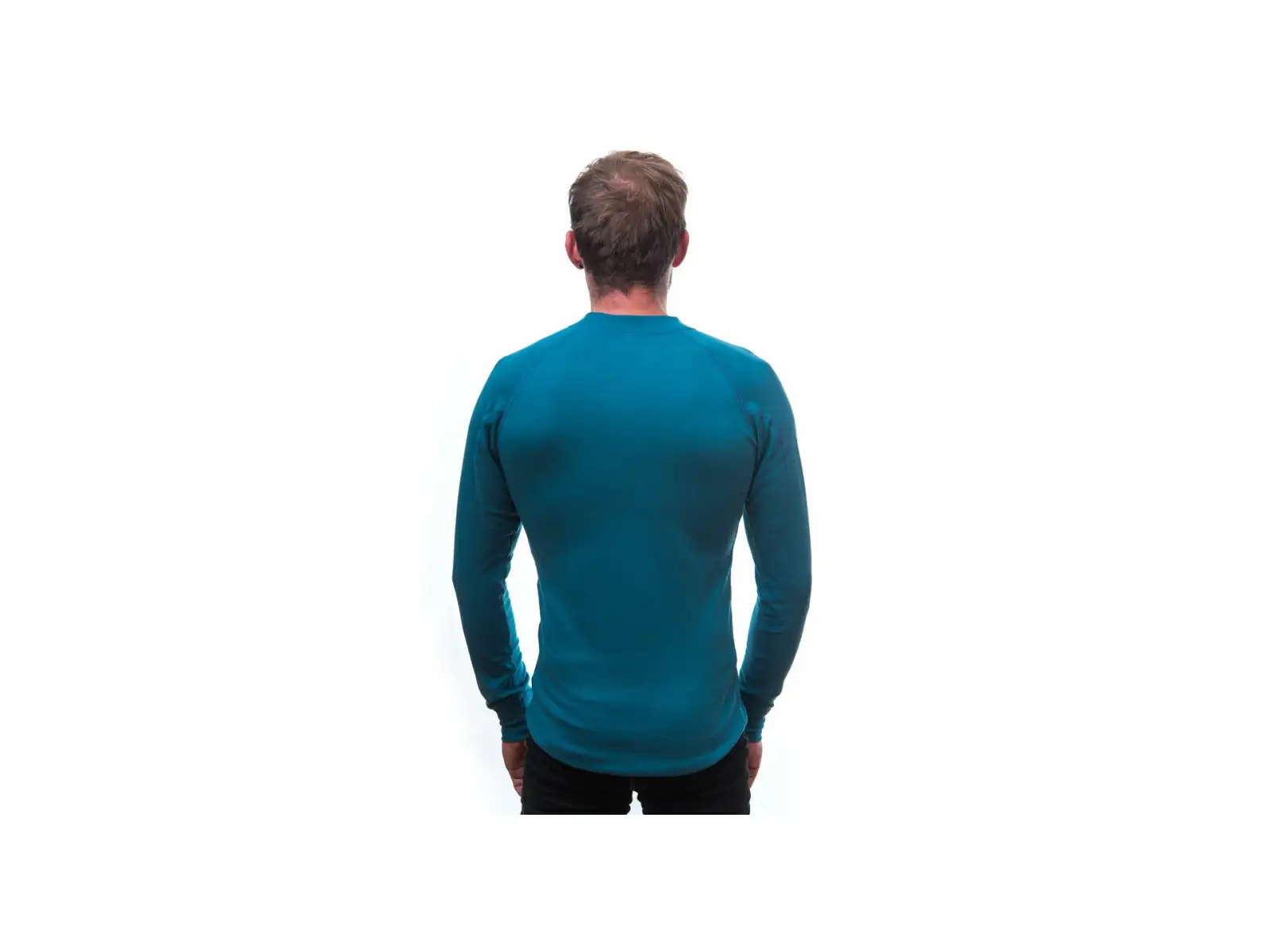 Sensor Double Face Herren Langarmshirt Saphir