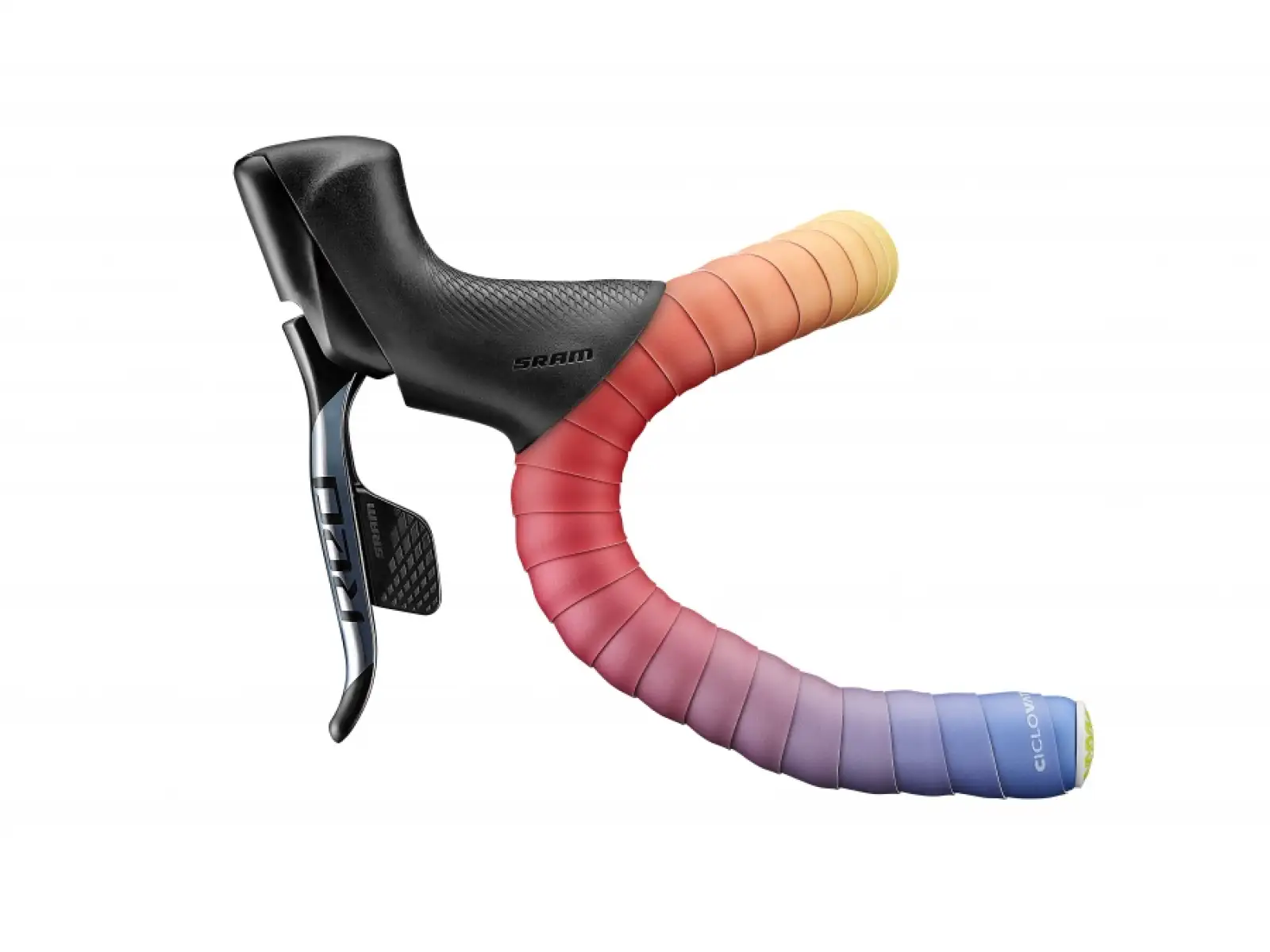 Ciclovation Poly Touch Lenkerband Ombre Rainbow