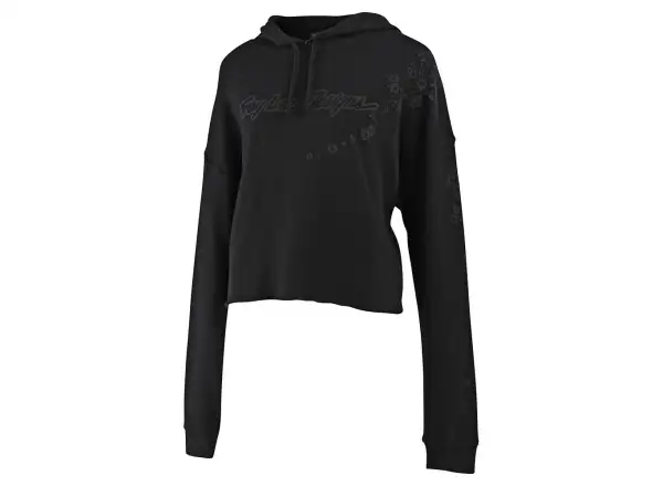 Troy Lee Designs Women Signature Floral Crop Damen Pullover Schwarz