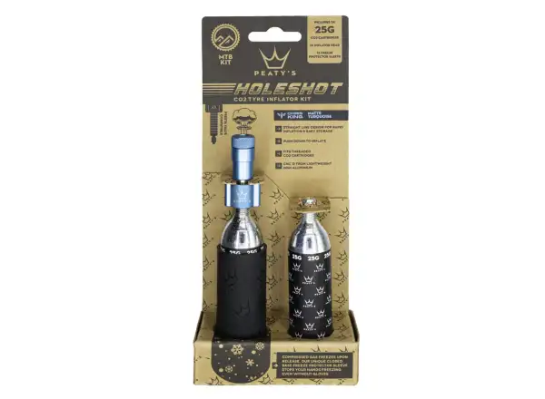Peatys Holeshot CO2 Kit 25 g Türkis