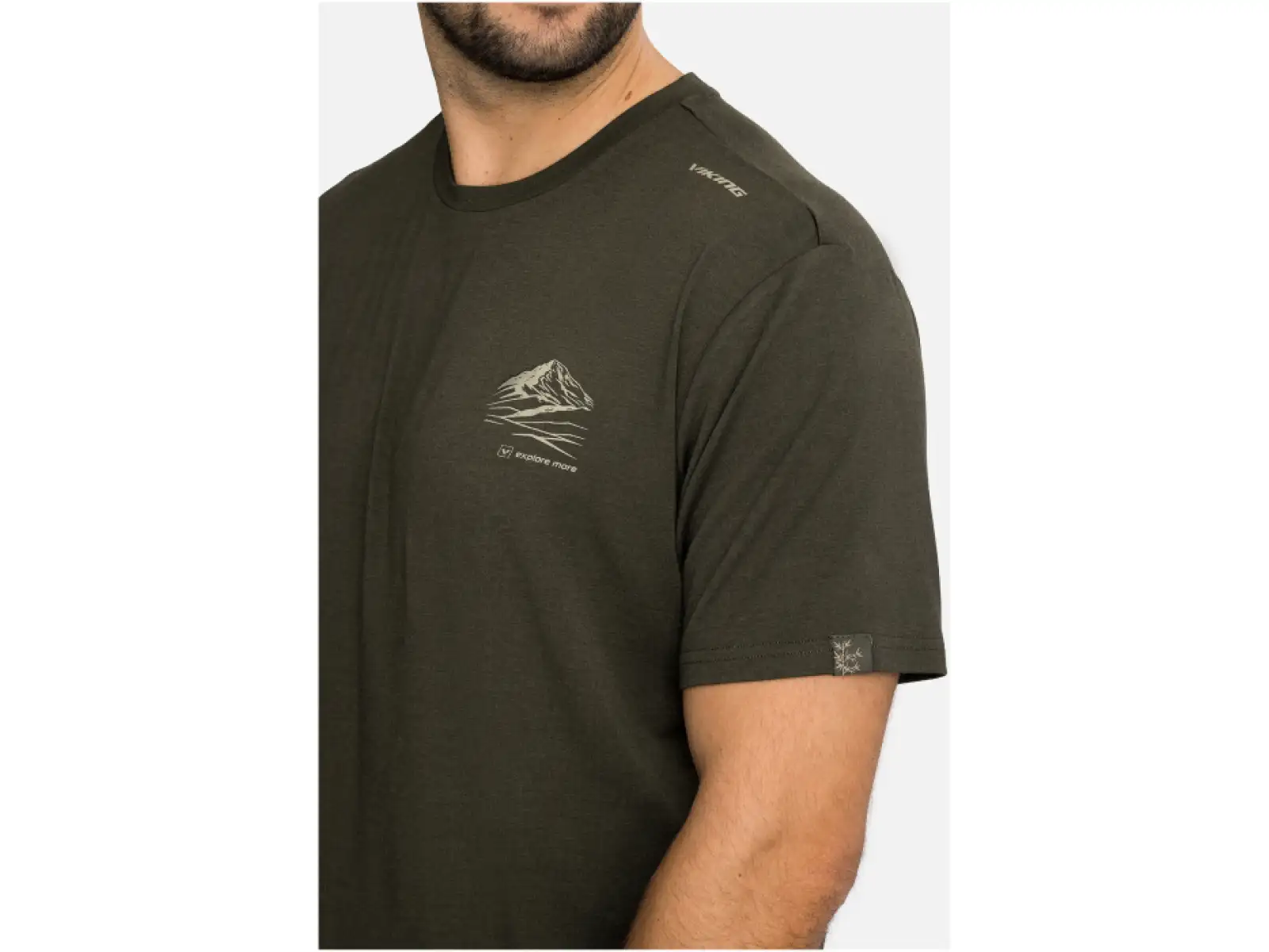 Viking Lenta Bamboo Herren T-Shirt kurzer Ärmel Olive