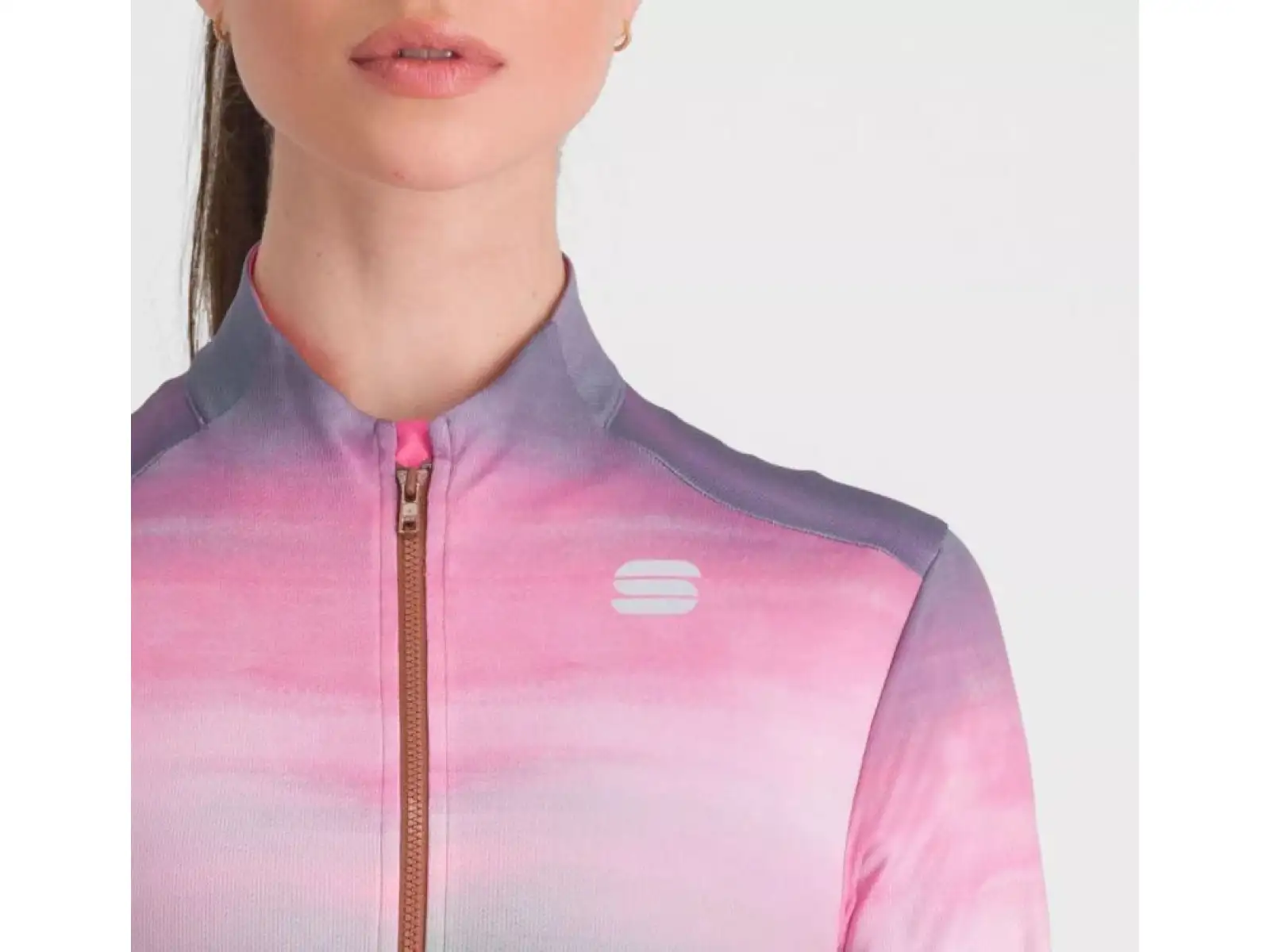 Sportful Flow Supergiara Thermal Damen Langarmtrikot Cayenna Rot/Rosa