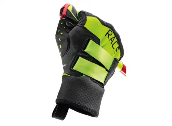 Leki HRC Race Shark Langlaufhandschuhe Black/Neon yellow