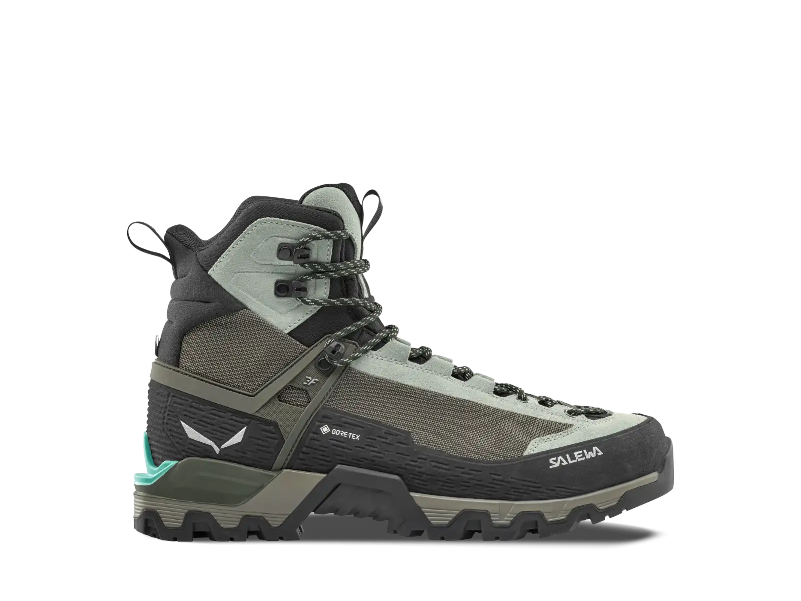 Salewa Mountain Trainer 3 Tech Mid GTX Damen Wanderstiefel Shadow/Faded Green