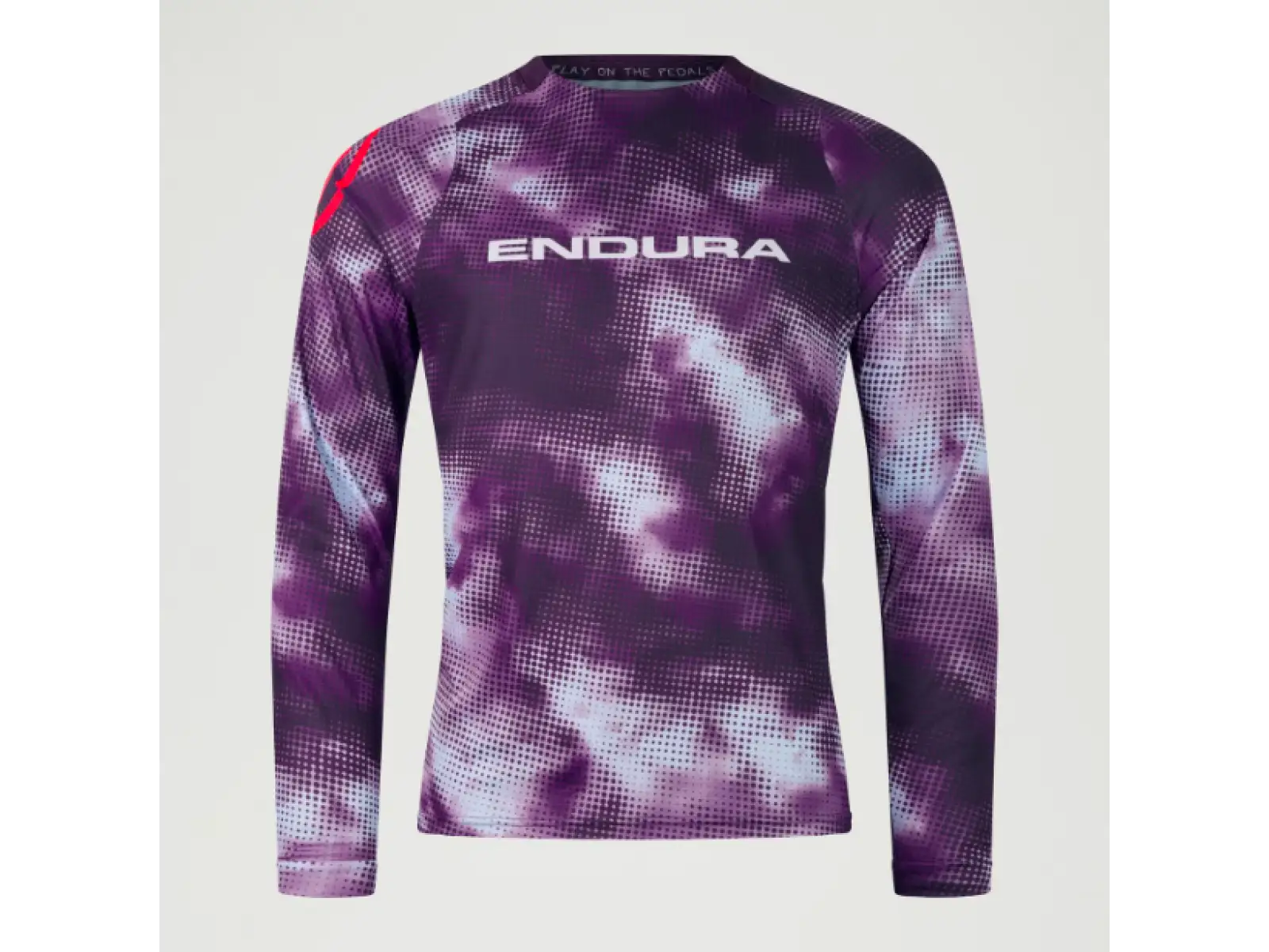 Endura Pixel Cloud Herren Langarmtrikot Lila