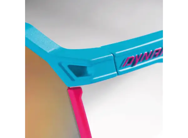 Dynafit Trail Evo Brille in Entenblau/Gelb.