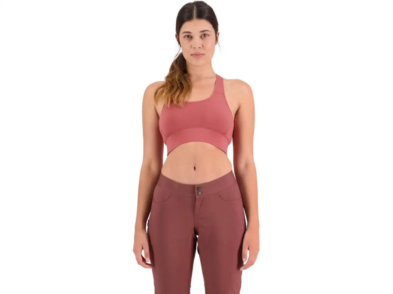 Mons Royale Stratos Merino Shift Sport-BH in Terrakotta