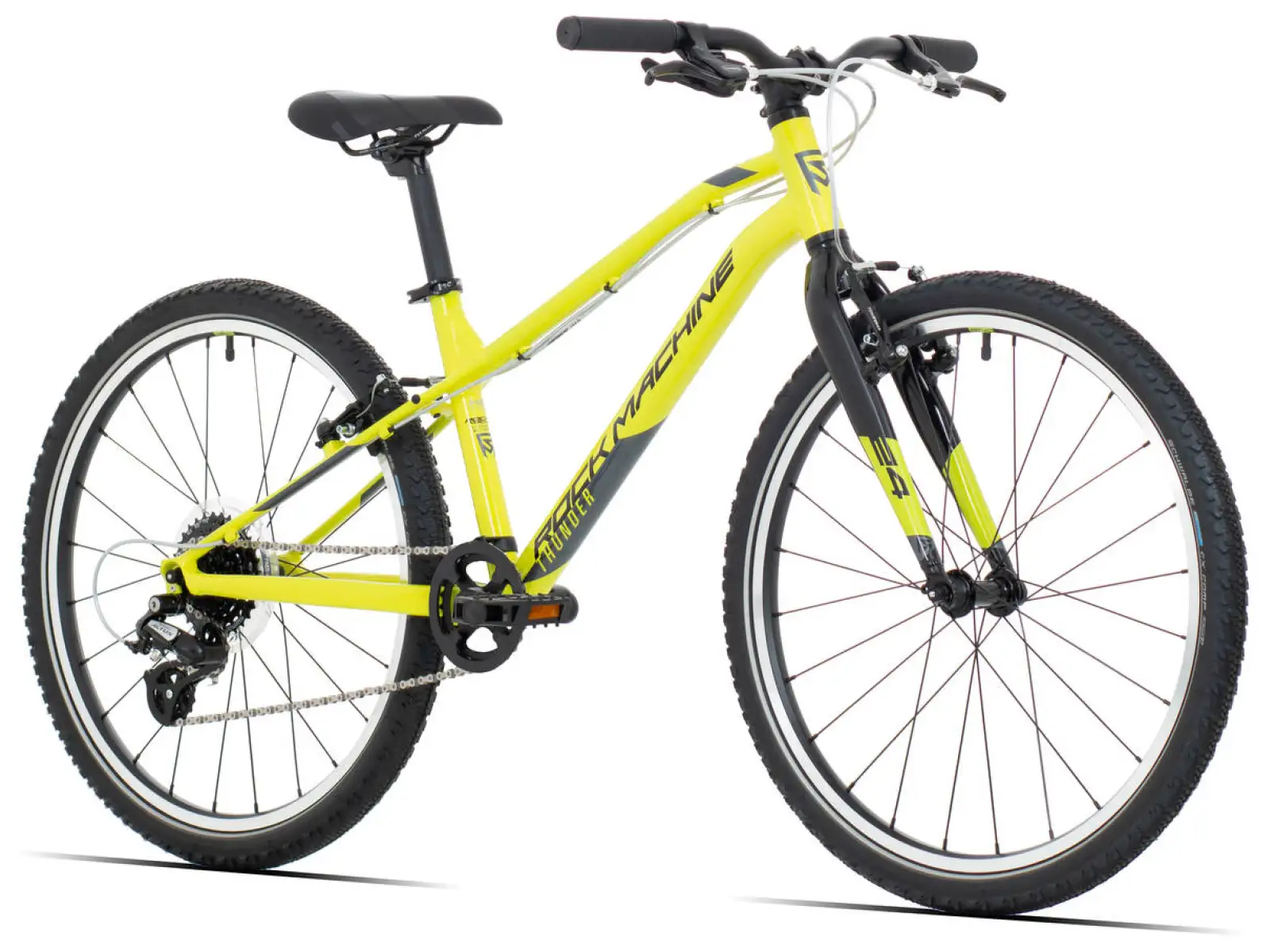Rock Machine Thunder 24 Kinderfahrrad yellow/black MUSTER