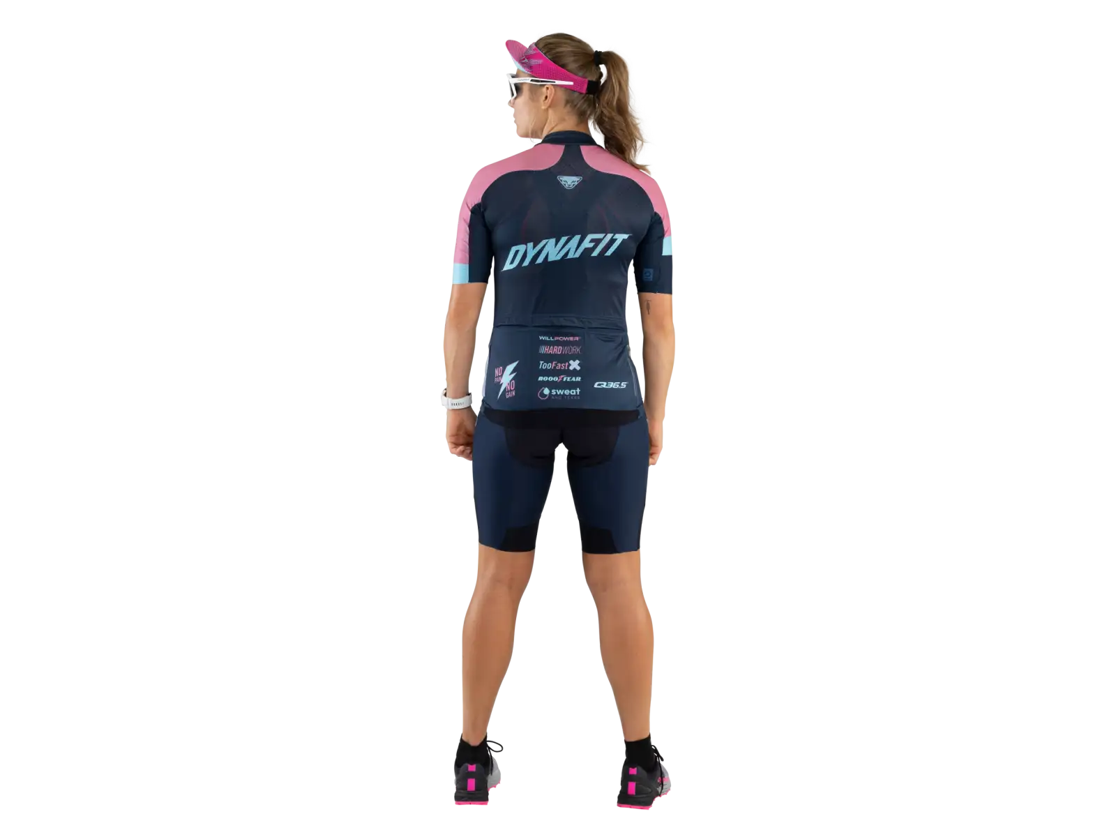 Dynafit Squad Damen Shorts mit Bund und Innenfutter Blueberry.