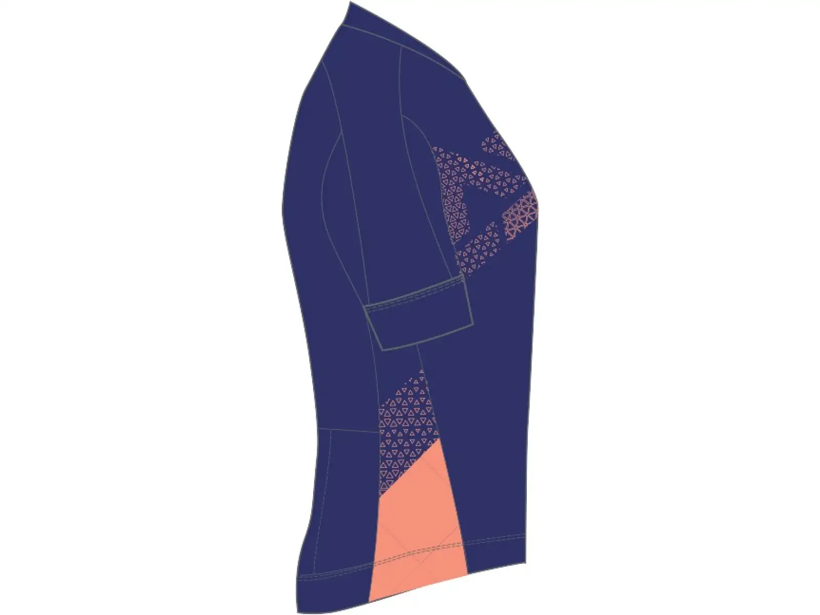 Silvini Rosalia Damen Kurzarmtrikot marineblau/koralle
