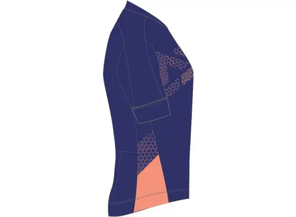 Silvini Rosalia Damen Kurzarmtrikot marineblau/koralle