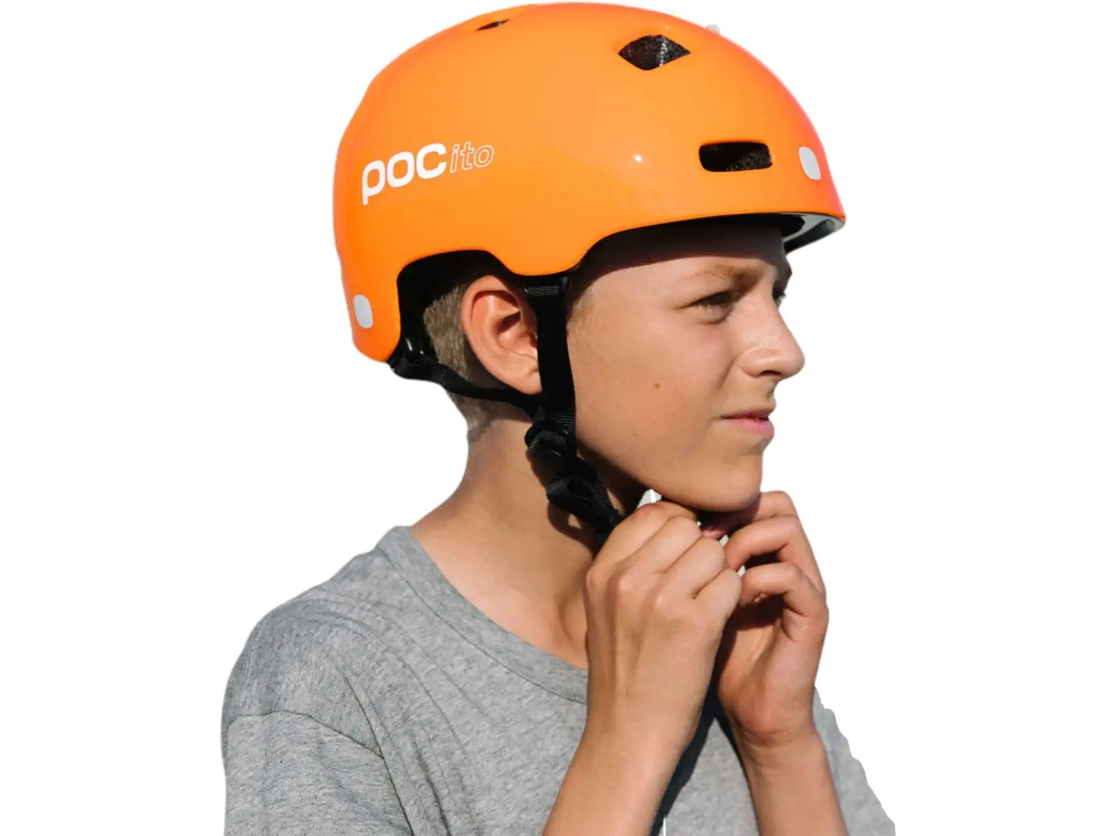 POC POCito Crane MIPS Kinderhelm Fluorescent Orange