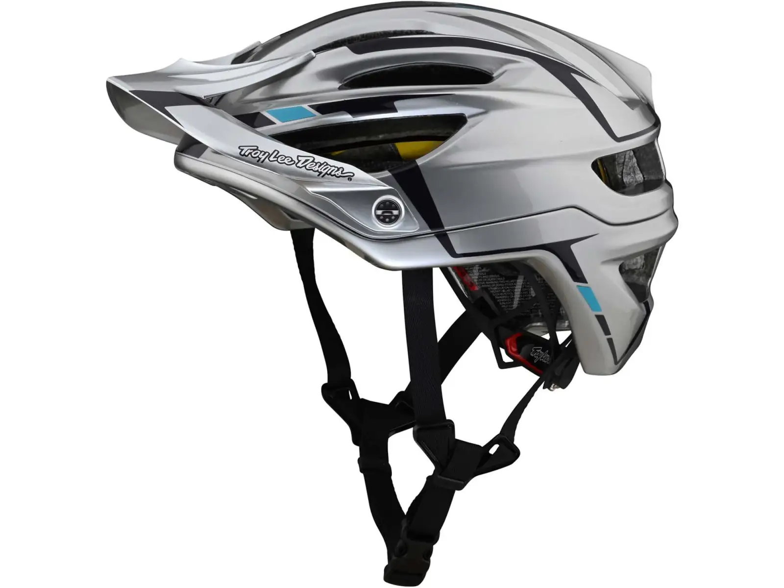 Troy Lee Designs A2 Mips Helm Silber/Burgunder