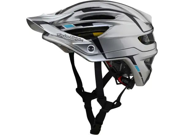 Troy Lee Designs A2 Mips Helm Silber/Burgunder