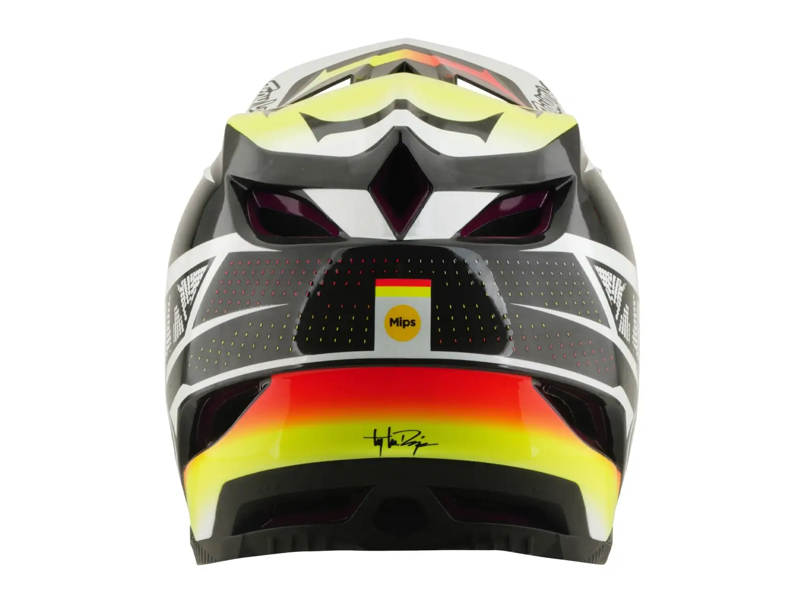 Troy Lee Designs D4 Carbon MIPS Helm Lined up Black