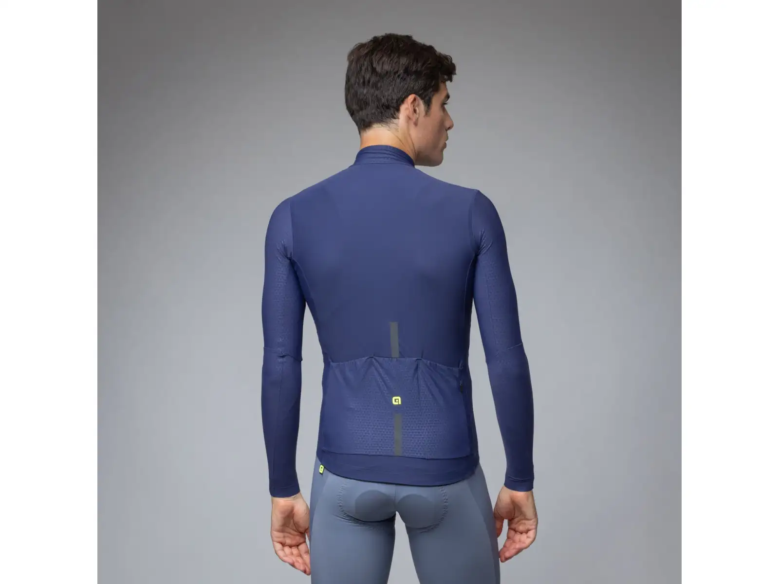 Alé R-EV1 Warm Race Herren gefüttertes Radtrikot Blueish