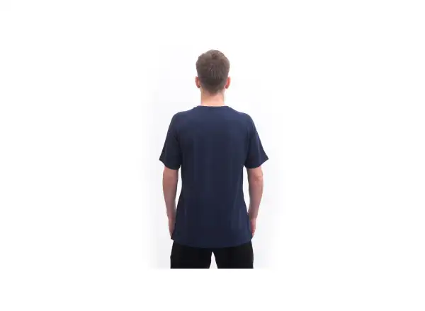 Sensor Merino Blend Moon Herren T-Shirt Kurzarm Deep Blue