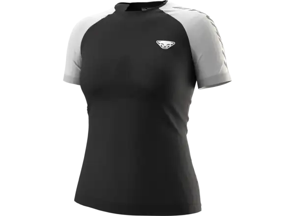 Dynafit Ultra S-Tech Damen T-Shirt mit kurzen Ärmeln in Black Out-Farbe