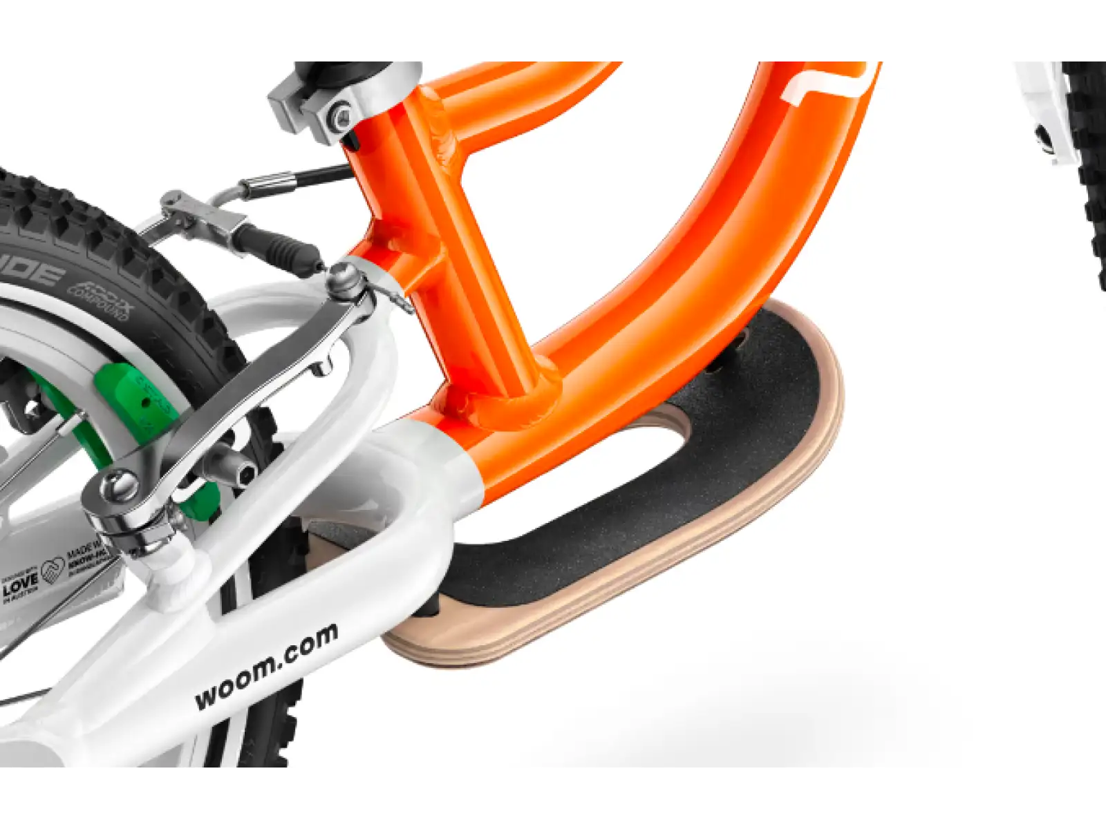 Woom 1 Plus Flame Orange 14" Kinderlaufrad