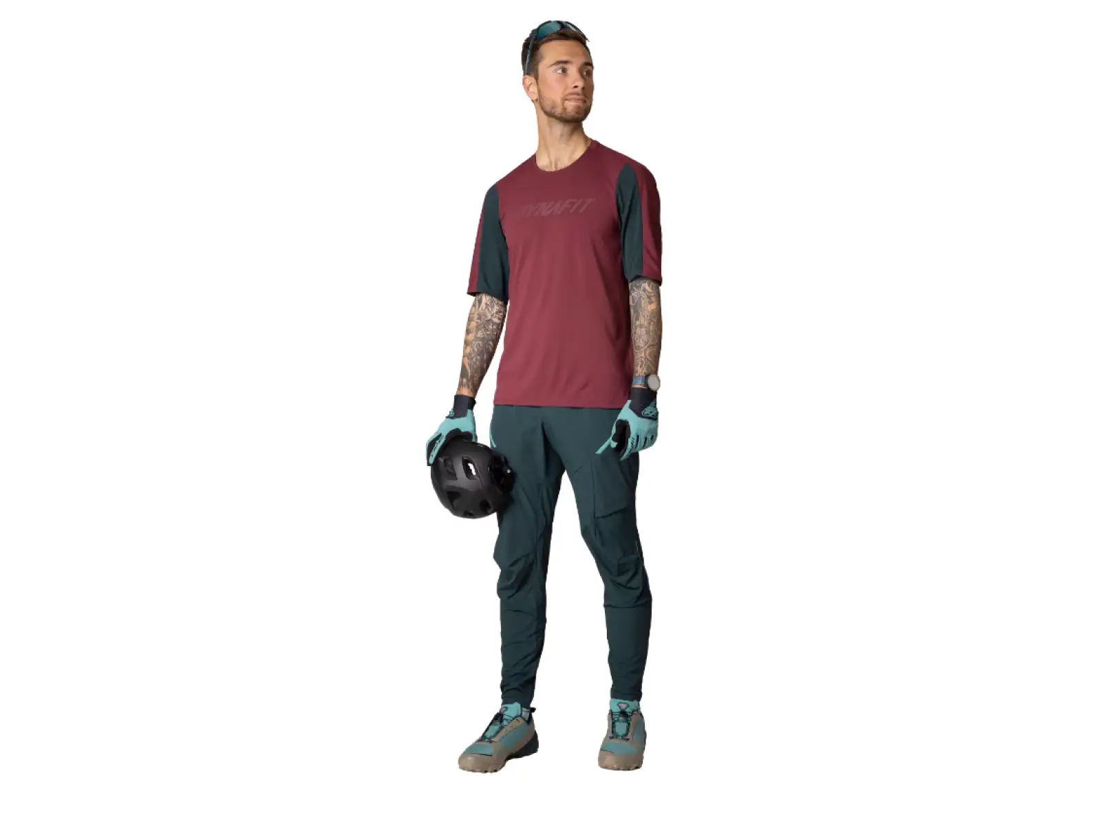 Dynafit Ride Herren-T-Shirt mit kurzen Ärmeln Burgundy