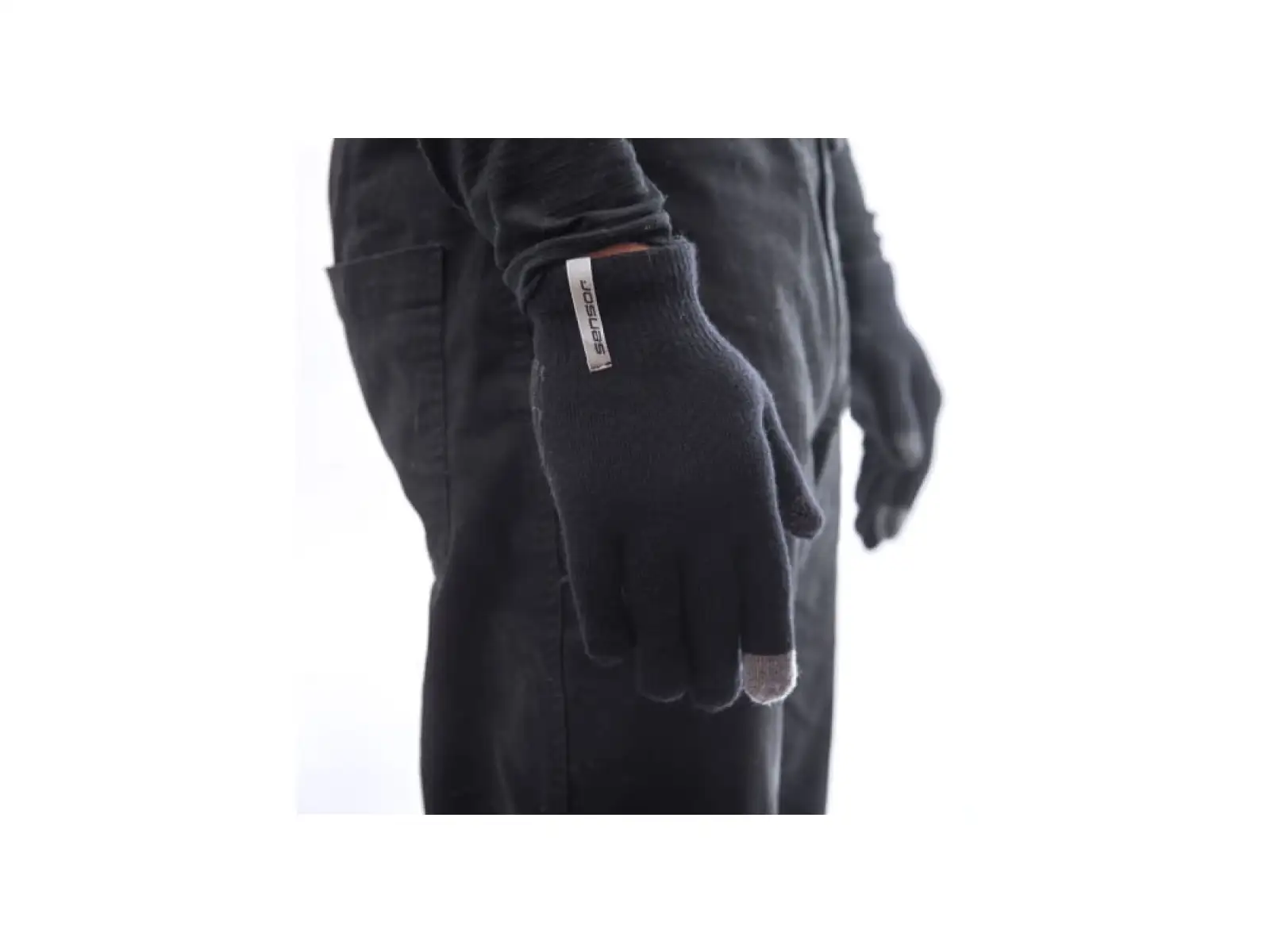 Sensor Merino Handschuhe schwarz