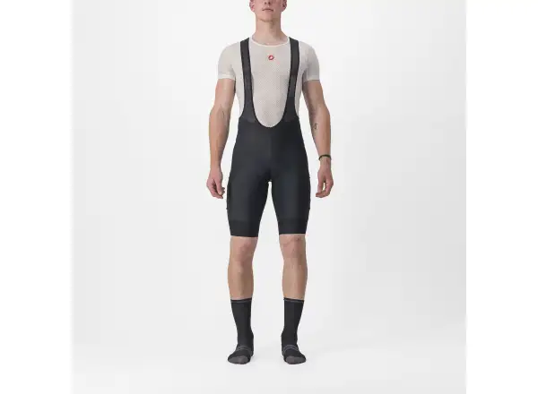 Castelli Unlimited Cargo Herrenshorts mit Latz und Einlage Black