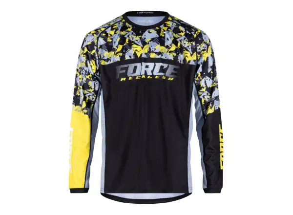 Force Reckless Unisex Langarmtrikot Schwarz/Gelb/Grau