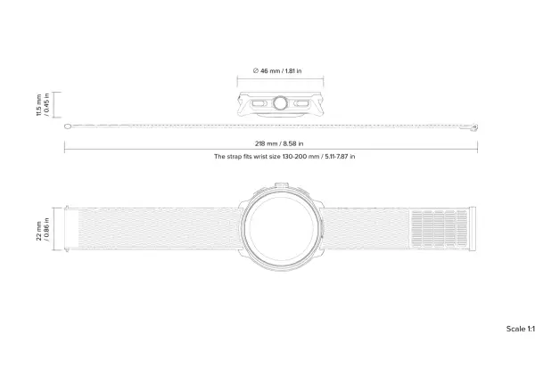 Suunto Run Smartwatch – Silikonarmband All Black