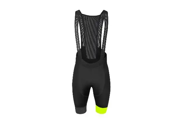 Force Fashion Herren Shorts mit Latz und Polsterung Schwarz/Fluo