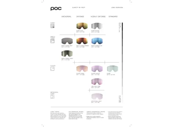 POC Fovea Photochromic Skibrille Uranium Black/Photochromic/Light Pink-Sky Blue
