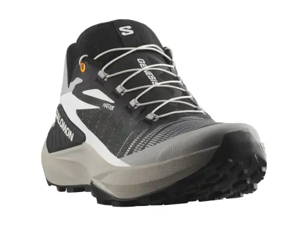 Salomon Genesis Herrenlaufschuhe Black/Alloy/Turmeric